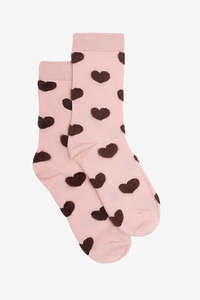 Socks: Pink Hearts Sock