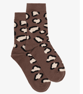 Socks: Mocha Leopard Socks