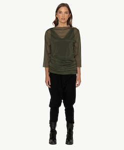 Bone Arrow: Zaya Top- Seaweed