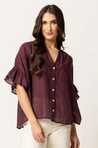 Seeking Lola: Riverstone Shirt - Plum