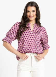 Seeking Lola: Movement Blouse - Magnolia Punch