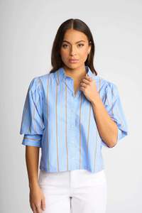 Knewe Label: Emmett Shirt - Tidal Stripe