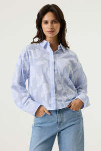 Shirts: Cornflower Print Shirt