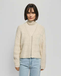 Leilani Heidi Cardigan - Oatmeal Melange