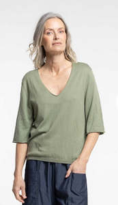 Knitwear: Sammie Tee - Sage