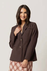 Blazers: Relaxed Blazer - Cacao