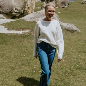 Moke: Aleihsa Knit Sweater - Cream