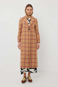 Tuesday Label: Madison Coat - Biscuit Check