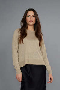 Drew Jumper - Gold Lurex