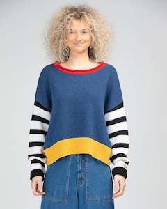 Knitwear: Lucky Jumper - Navy