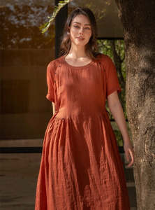 Blacklist: Natori Dress - Brick