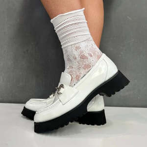 Minx: The Loafer Sock - White