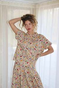 Lollys Laundry: Mya Shirt - Flower Print