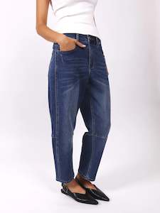 Monaco: Toni Barrel Jeans - Blue