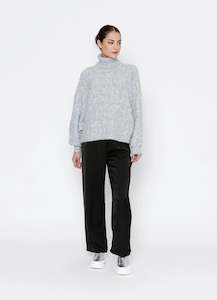 Knitwear: Marco Jumper - Grey Marle