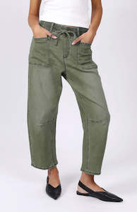 Monaco: Leo Barrel Jean - Khaki