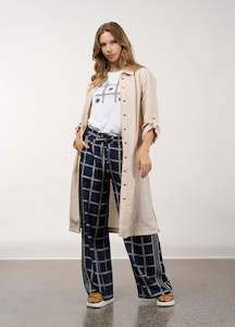 Aspect Trench Dress - Bone