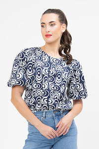 Relaxed Carefree Top - Ink Arch