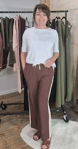 Indiana Wide Leg Pants - Cocoa
