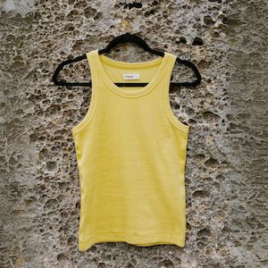 Moke: Ede Cotton Rib Tank - Lemongrass