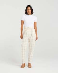 Sarah Pant - Duckegg Plaid