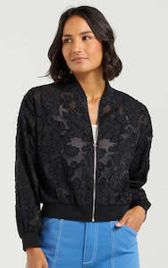 Skylar Bomber - Shadowed Florals