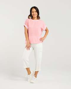 Olivia Top - Pink Check