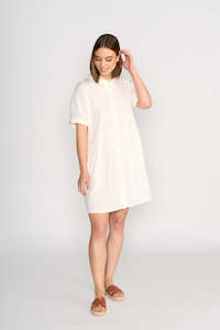 Cocoon Dress - White