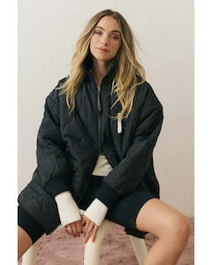 Outerwear: Bridie Jacket - Black/Cream