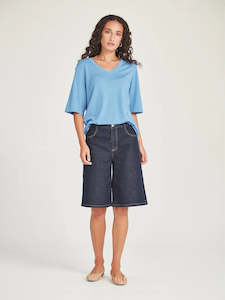 Bethany Denim Short - Dark Wash