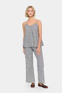 Zalinda Stripe Strap Top - Ice Night Sky Stripe