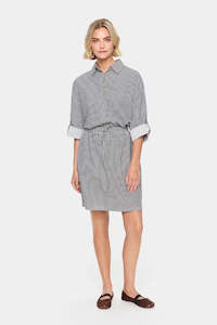 Saint Tropez: Zalinda Stripe Skirt - Night Sky Stripe