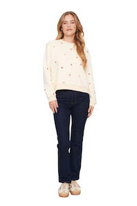 Saint Tropez: Dagna Sweatshirt - Ice Flame Hearts