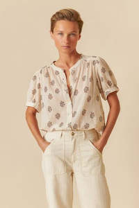 Indi Cold: Vienna Blouse - Piedra