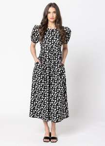 Charlotte Dress - Daisy Lime