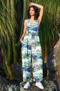 Coop: Beach Please Pantsuit - Blue