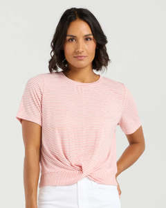 Et Alia: Twist Tee - Candy Stripe