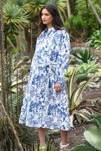 Coop: Yokelore Dress - White & Blue