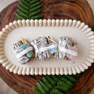 Crystal Bundle: Crystal, Sage and Palo Santo Bundle