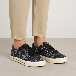 ZIERA ASHLEEN BLACK WHITE FLOWER