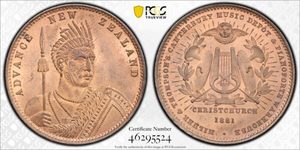 Products: Milner & Thompson 1881, MS64RB. Sold. - colonialcollectables buying and selling coins medals banknotes Colonial Collectables.com