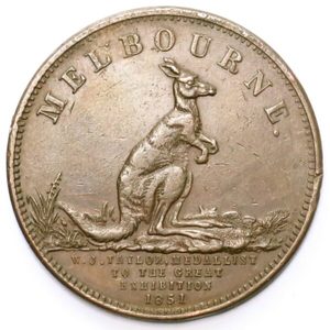 Products: Colonial Kangaroo Token - colonialcollectables buying and selling coins medals banknotes Colonial Collectables.com