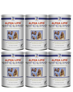 Products: 6 x Alpha Lipid Lifeline Colostrum 450gr Powdered Drink - Colostrum New Zealand
