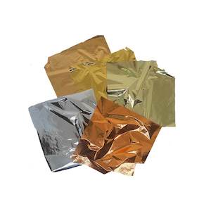 Metallic Leaves: Foil Leaf Embellishment- 20 sheet - 5 Colours