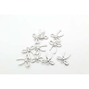 Discontinued: Silver Long Bow Charm - 10pc