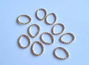 Teardrop Connector Charm 15mm - 10 pcs, 4 colours