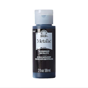 Folk Art Paint: Folk Art Acrylic Metallic Paint - Sequin Black