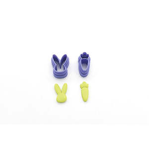 Easter Cutter Collection: Carrot & Bunny Stud 2pc Set