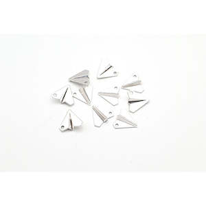 Paper Plane Charm -Silver- 10pcs