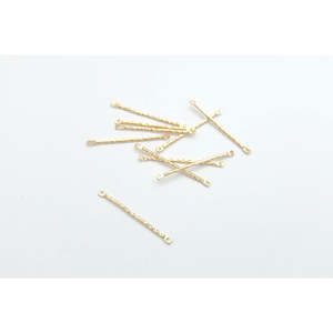 D1. 30mm Twisted Connector Bar Charm - 10 pcs